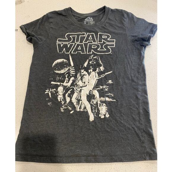 STAR WARS Youth T-shirt Size Medium Gray - Picture 1 of 4